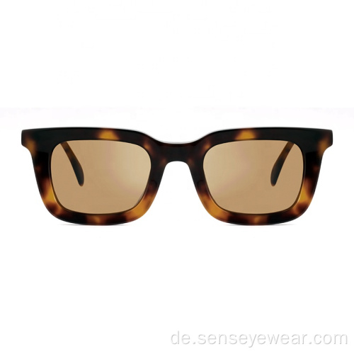 Großhandel Frauen UV400 Acetat polarisierte Farbtöne Sonnenbrille